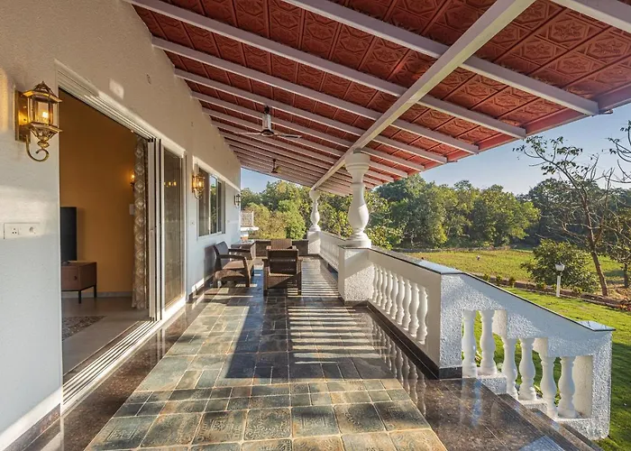 Saffronstays Mariposa Rio- 2Br Goan-Style Riverside Pool Villa With Machan, Garden & Bonfire Near Mumbai Karjat
